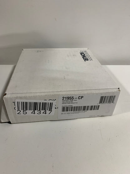 Kohler K-21955 Tempered 6-7/8" Wall Mounted Towel Ring Polished Chrome