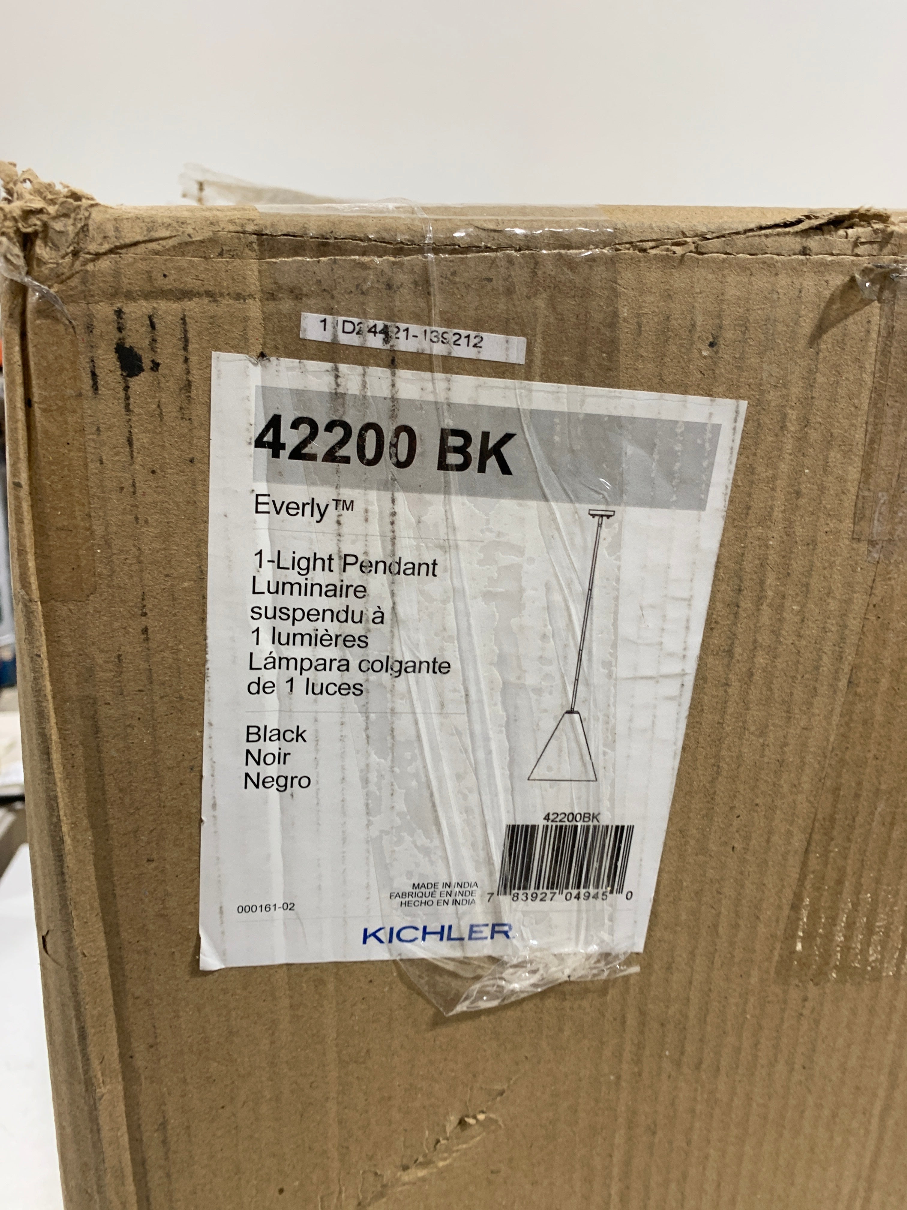 See Desc Kichler Everly 15’’ Wide Pendant Black - *Lighting & Electrical