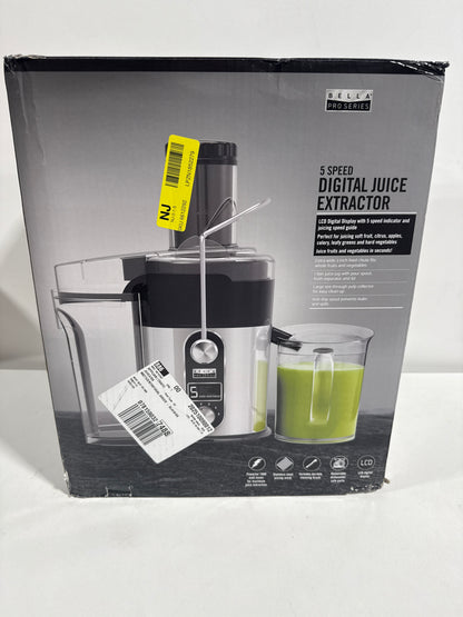 Bella PRO - 5-Speed Centrifugal Digital Juice Extractor - Stainless Steel