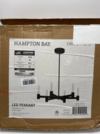 Bellingham 35-Watt 6-Light Matte Black Integrated LED Candlestick Chandelier