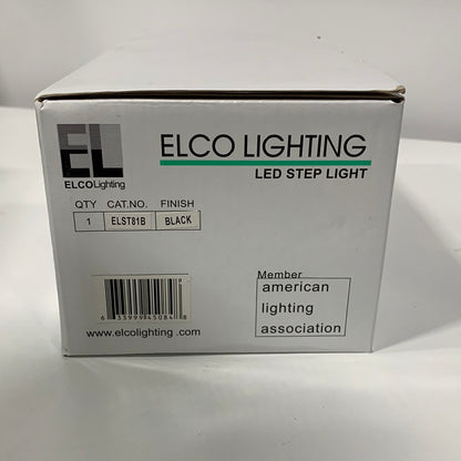 Elco 3000K LED Brick Light with Angled Louver Black