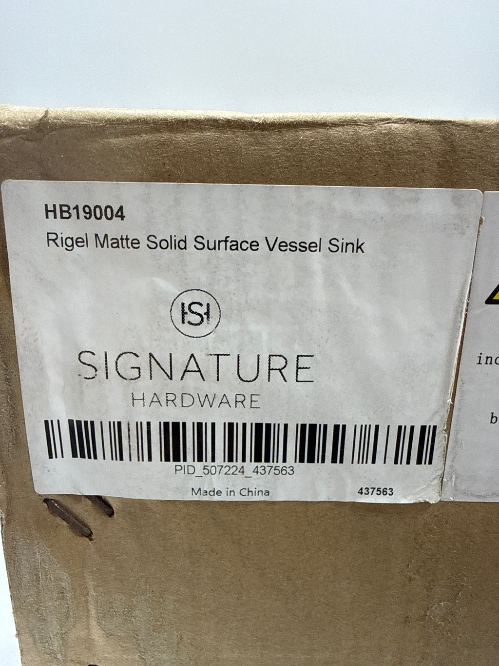 Signature Hardware 398738 Rigel 20" Round Resin Vessel Bathroom Sink White Sinks