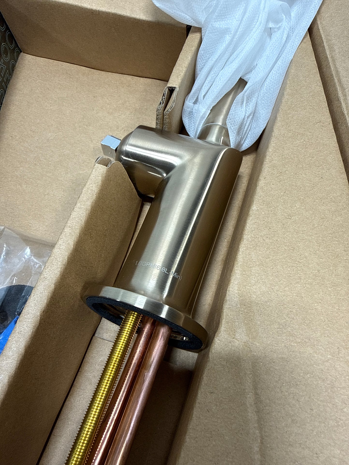 Brizo Odin: Bar Faucet with Square Spout - Less Handle luxe gold