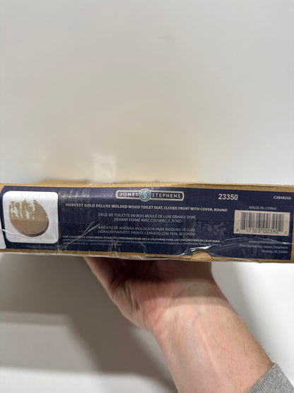 Comfort Seats C3B4R253 Deluxe Molded Wood Round Closed Front with Cover