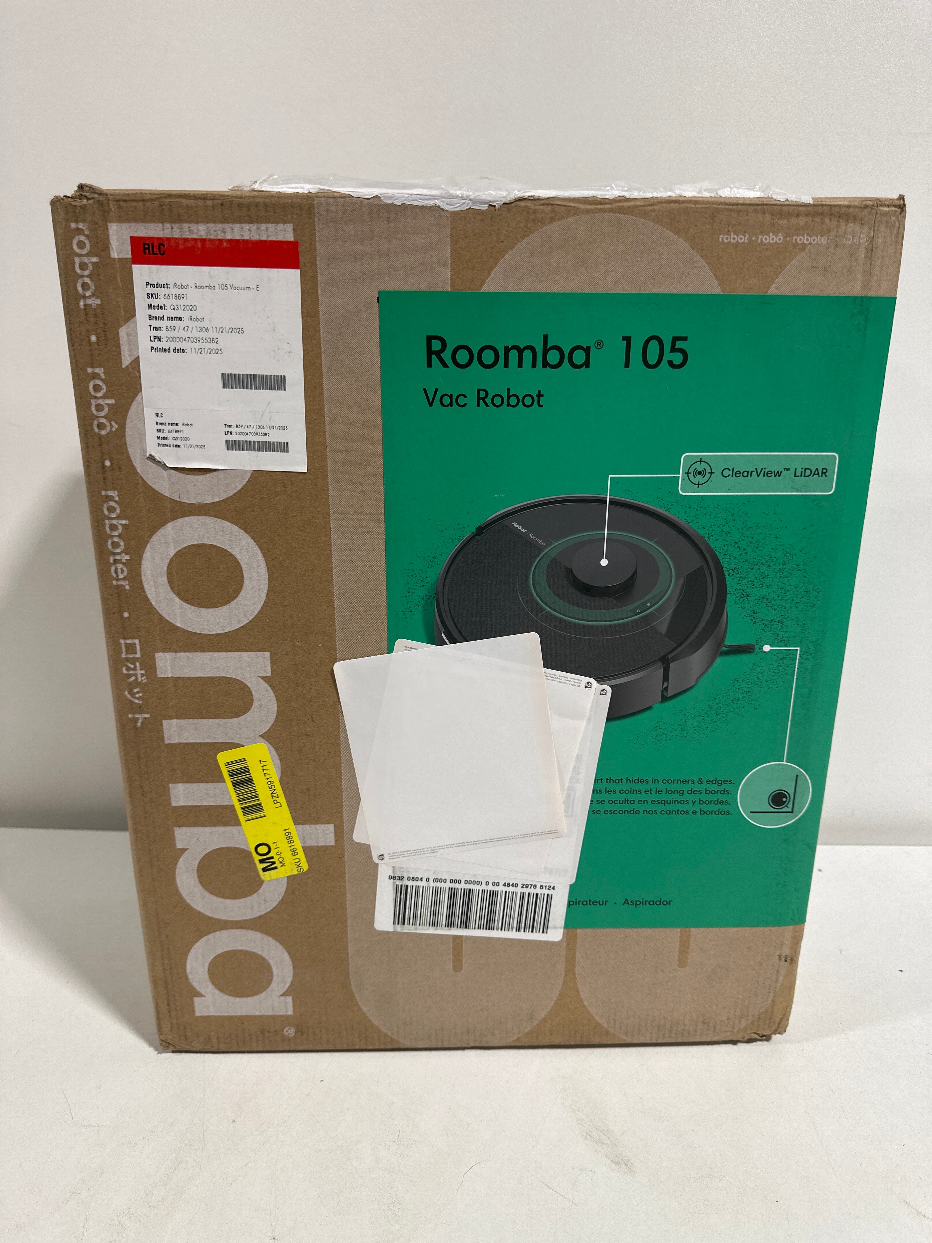 Missing Part - IRobot - Roomba 105 Vacuum - *Vacuums & Carpet Cleaners