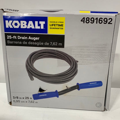 Kobalt 3/8-in x 25-ft High Carbon Wire Hand Auger for Drain