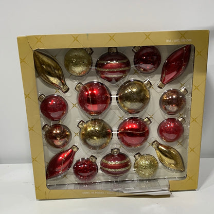 Kirkland Glass 18pc Ornaments