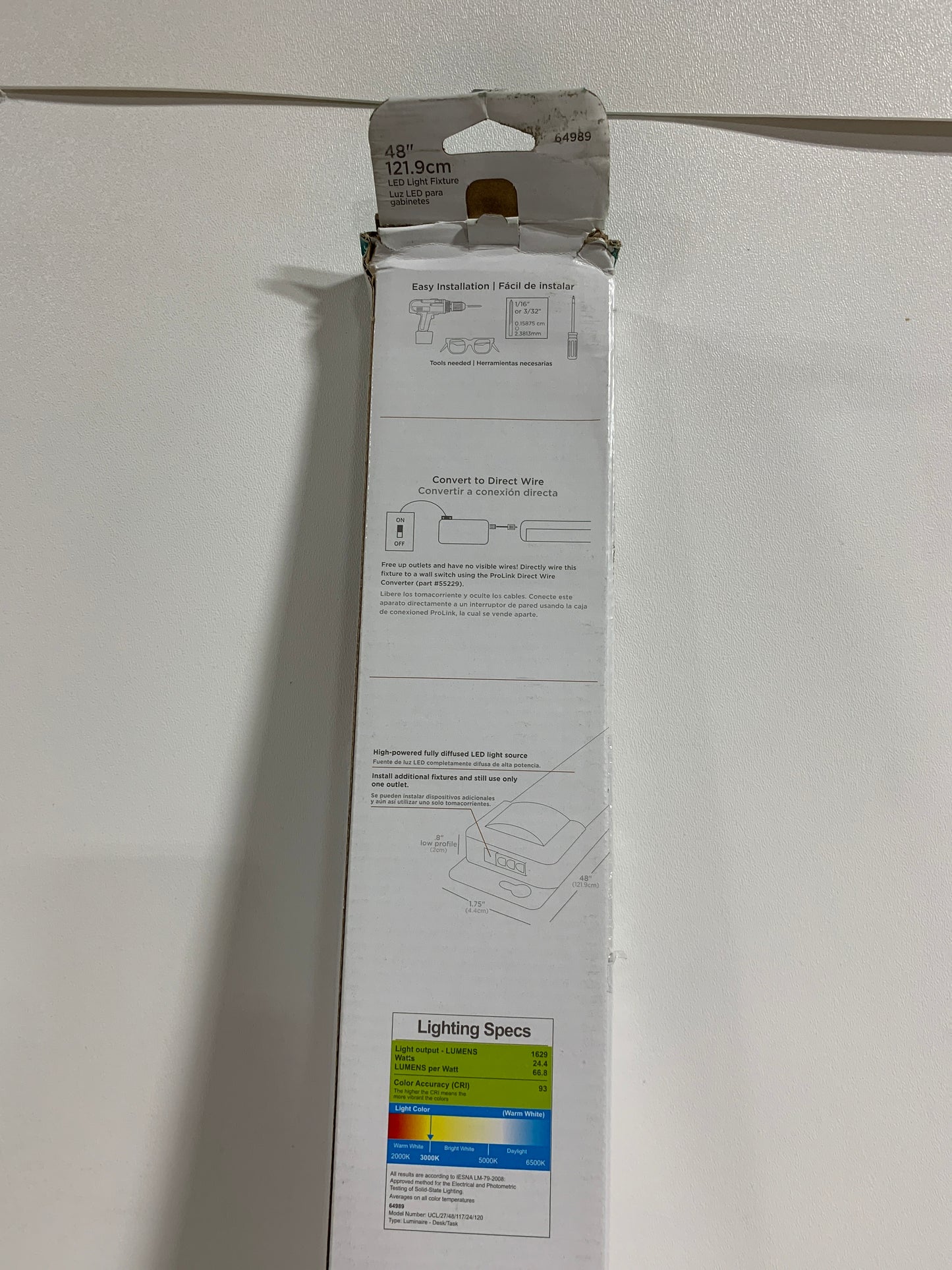 EZ Link Linkable Plug-in 48 in. LED White Under Cabinet Light