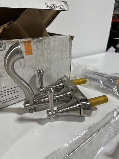 Delta Faucet Cassidy Centerset Bathroom Faucet Brushed Nickel