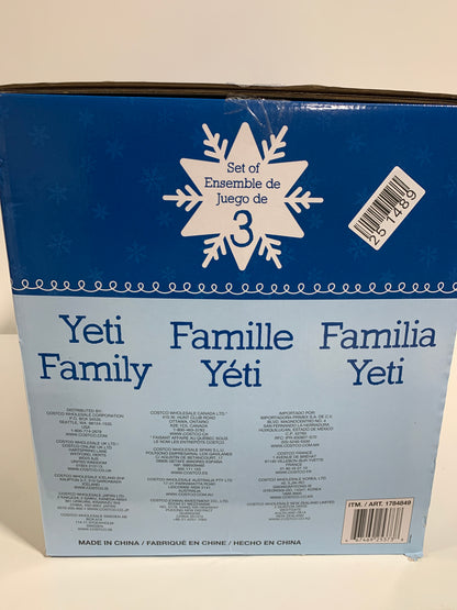 Kirkland Christmas Yeti Family Set of 3