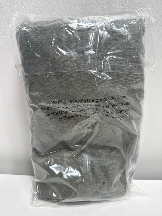 King Heavyweight Linen Blend Comforter Pillow Sham Olive Green - Casaluna