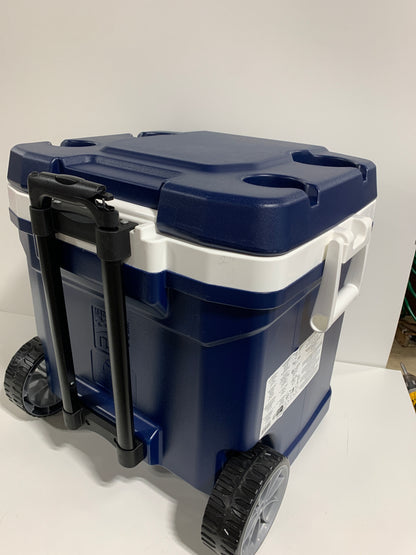 Used See Desc IGLOO MaxCold 58 Litre (62 US QT) Roller Cool Box Ice Cooler 98 Cans