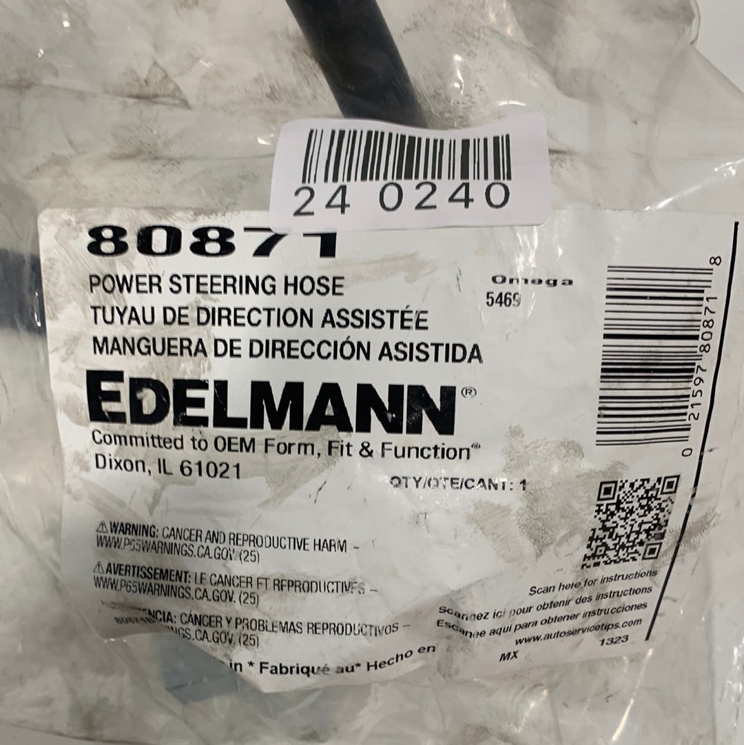 Edelmann 80871 Power Steering Pressure Line Hose Assembly