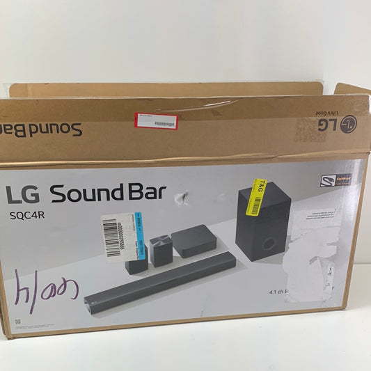 No Cords - LG - 4.1 Ch Sound Bar with Wireless Subwoofer and Rear Speakers - Black