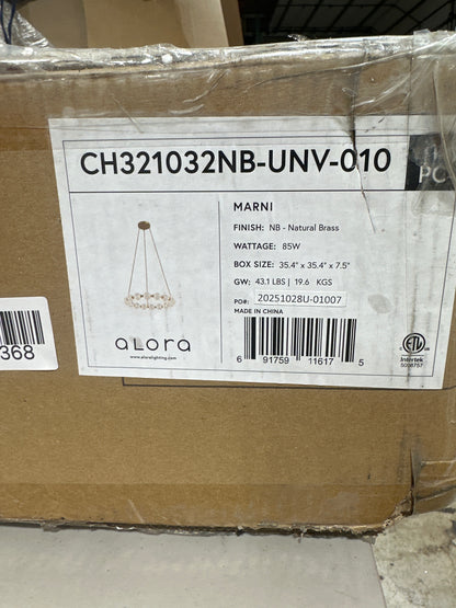 Alora Lighting Marni 32 Inch Chandelier Marni - CH321032NB-UNV-010 - Modern Contemporary