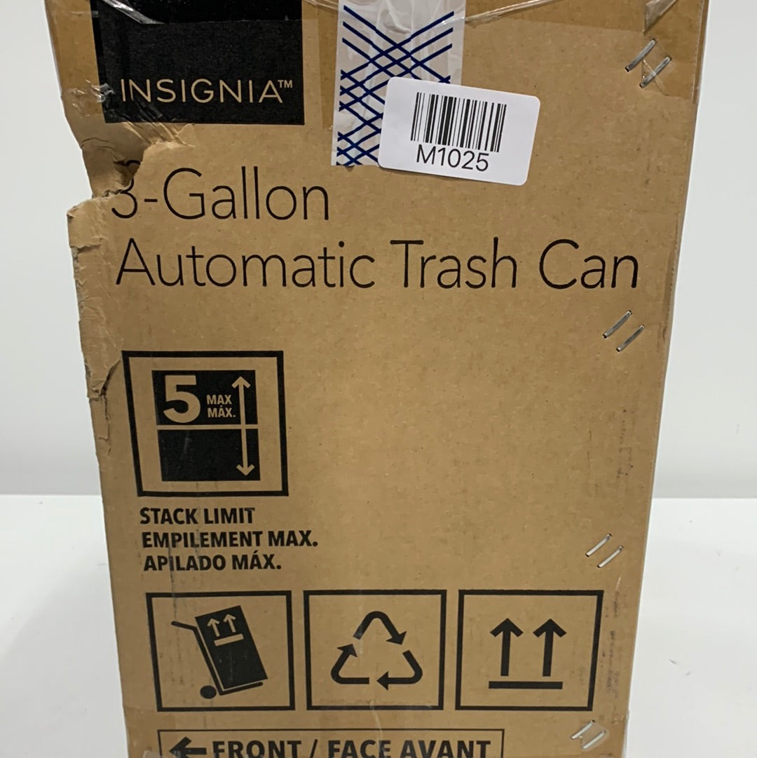 Insignia™ - 3 Gal. Automatic Trash Can - Stainless Steel