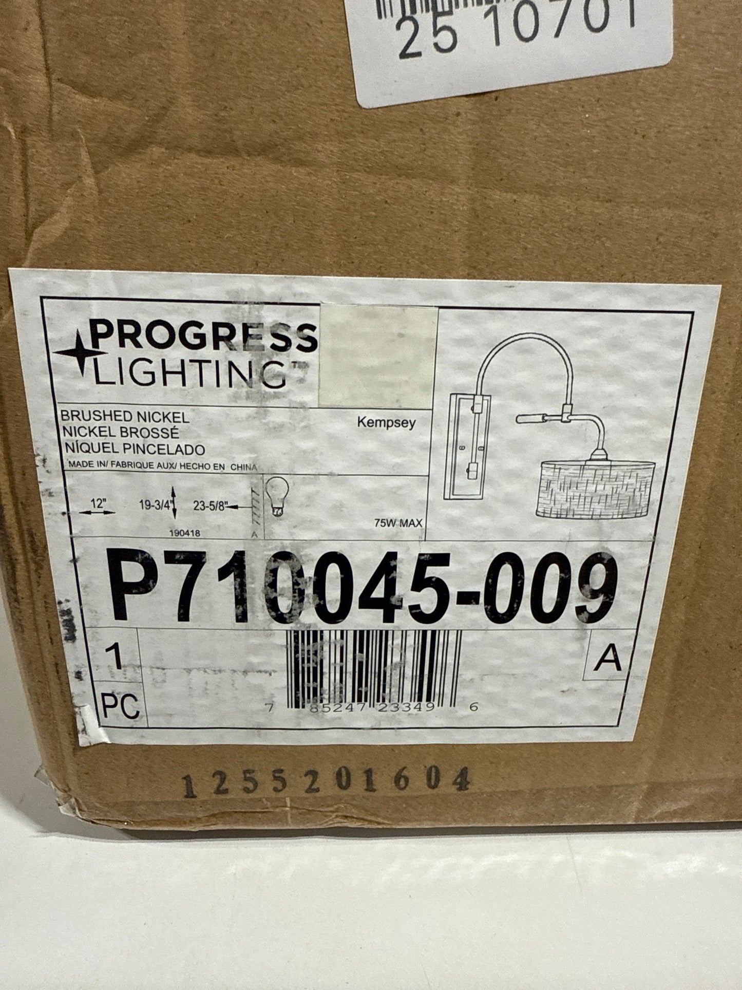 Progress Lighting Kempsey Wall Swing Lamp Kempsey - P710045-009 - Farmhouse