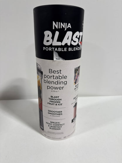 Ninja Blast 18 Oz. Single Speed Black Portable Blender