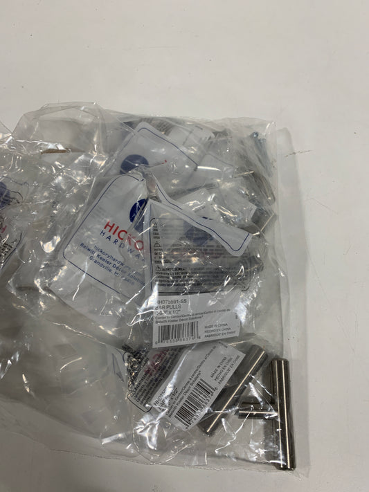 10 Hickory Hardware Bar Pull Contemporary T-Shape Pull Knob 1-1/4 in. Stainless Steel