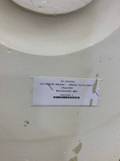 Chip 26"OD x 3 3/4"ID x 1 1/2"P Attica with Rose Ceiling Medallion (Fits Canopies up to 4 1/2"), Hand-Painted Mississippi Mud