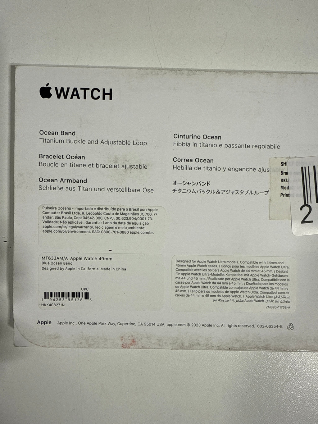 Apple - 49mm Ocean Band - Blue - *Headphones & Tech Accessories