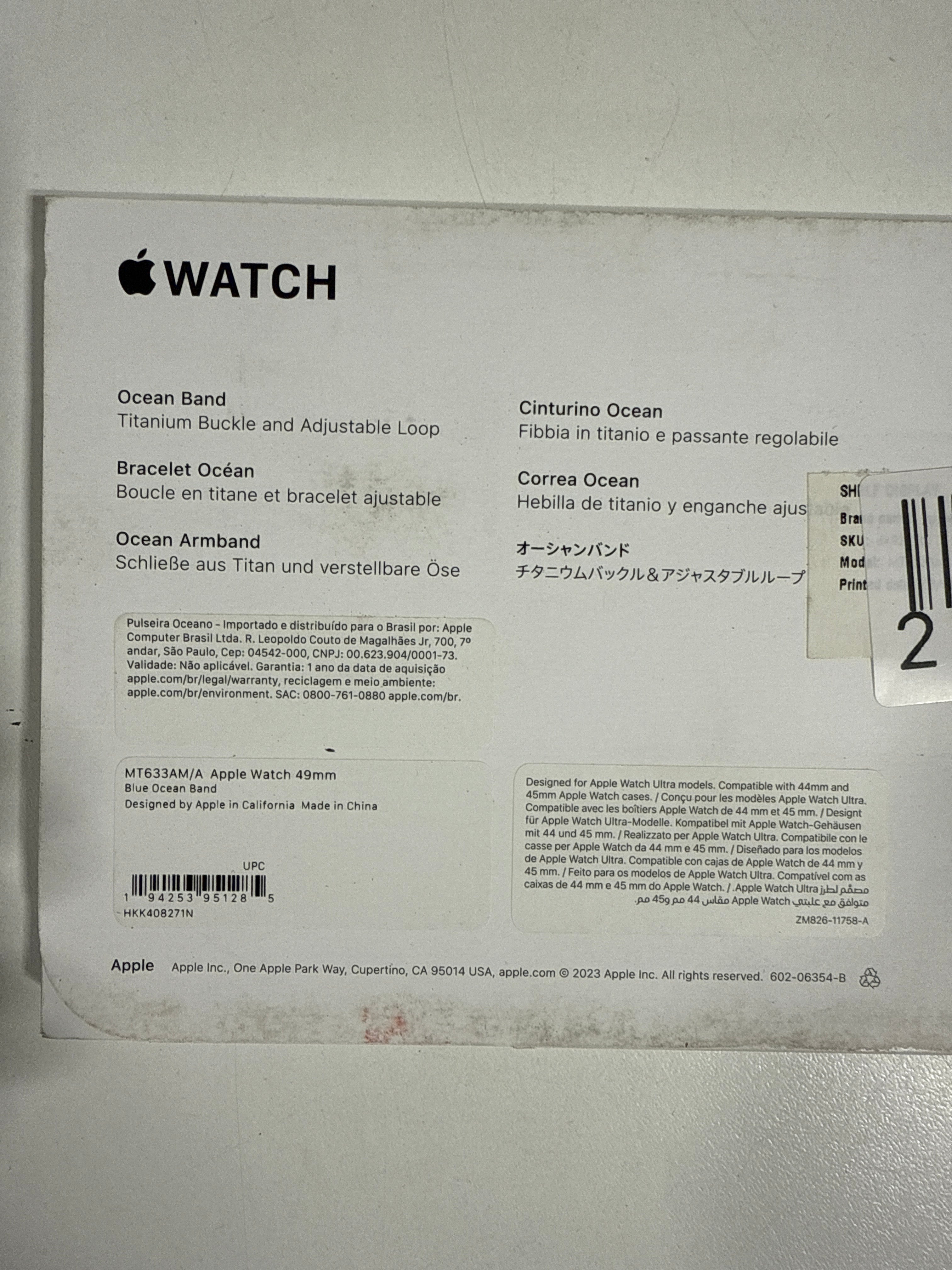 Apple - 49mm Ocean Band - Blue - *Headphones & Tech Accessories