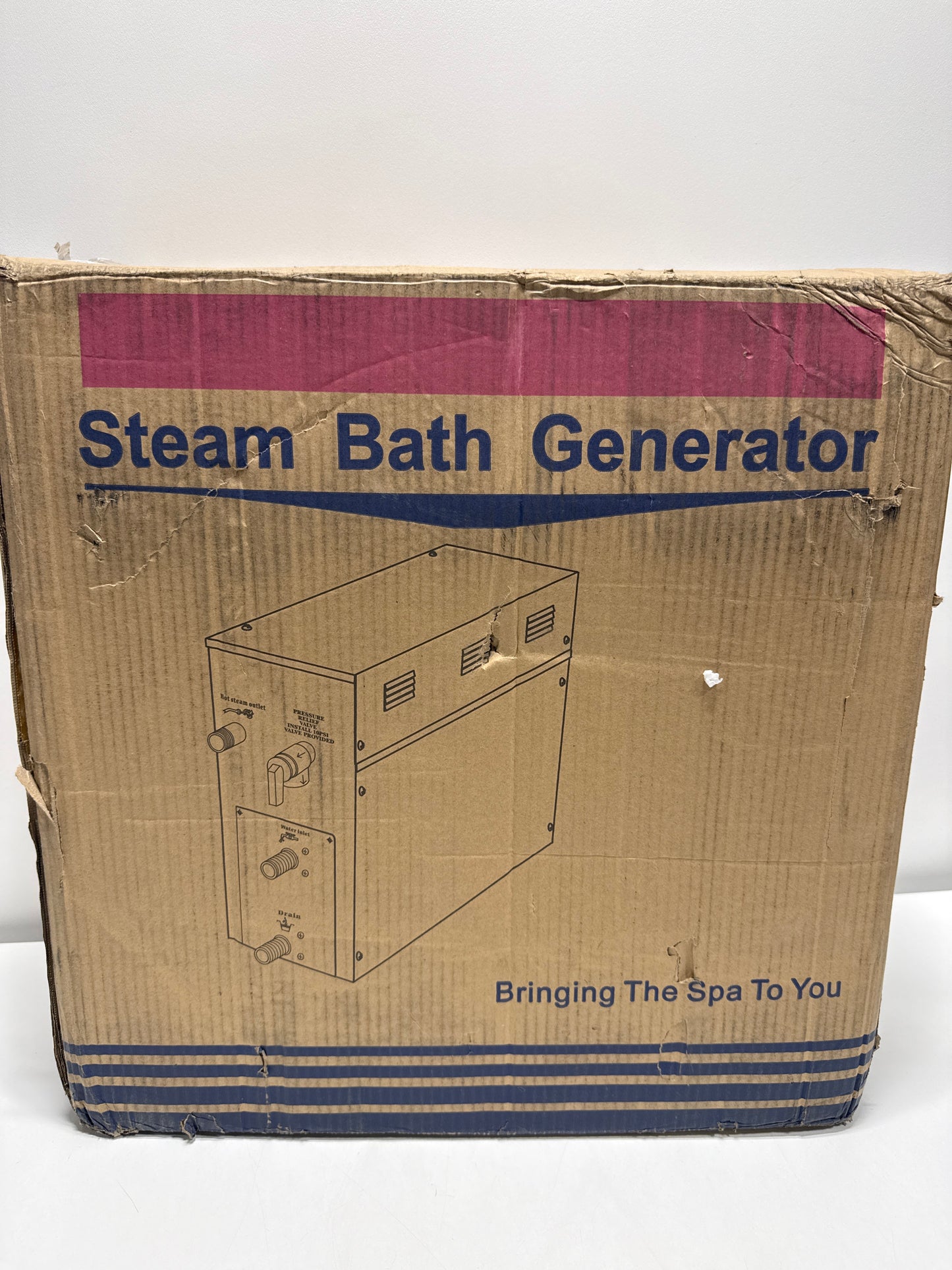 SteamSpa OAT900BN-a 9 KW Oasis QuickStart Acu-Steam Bath Generator Pack with Built-in Auto Drain Brushed Nickel