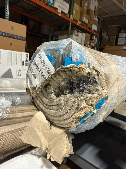 Damage Ravenna Indoor/Outdoor Rug, Lycia Navy 7 ft. 10 in. x 10 ft.