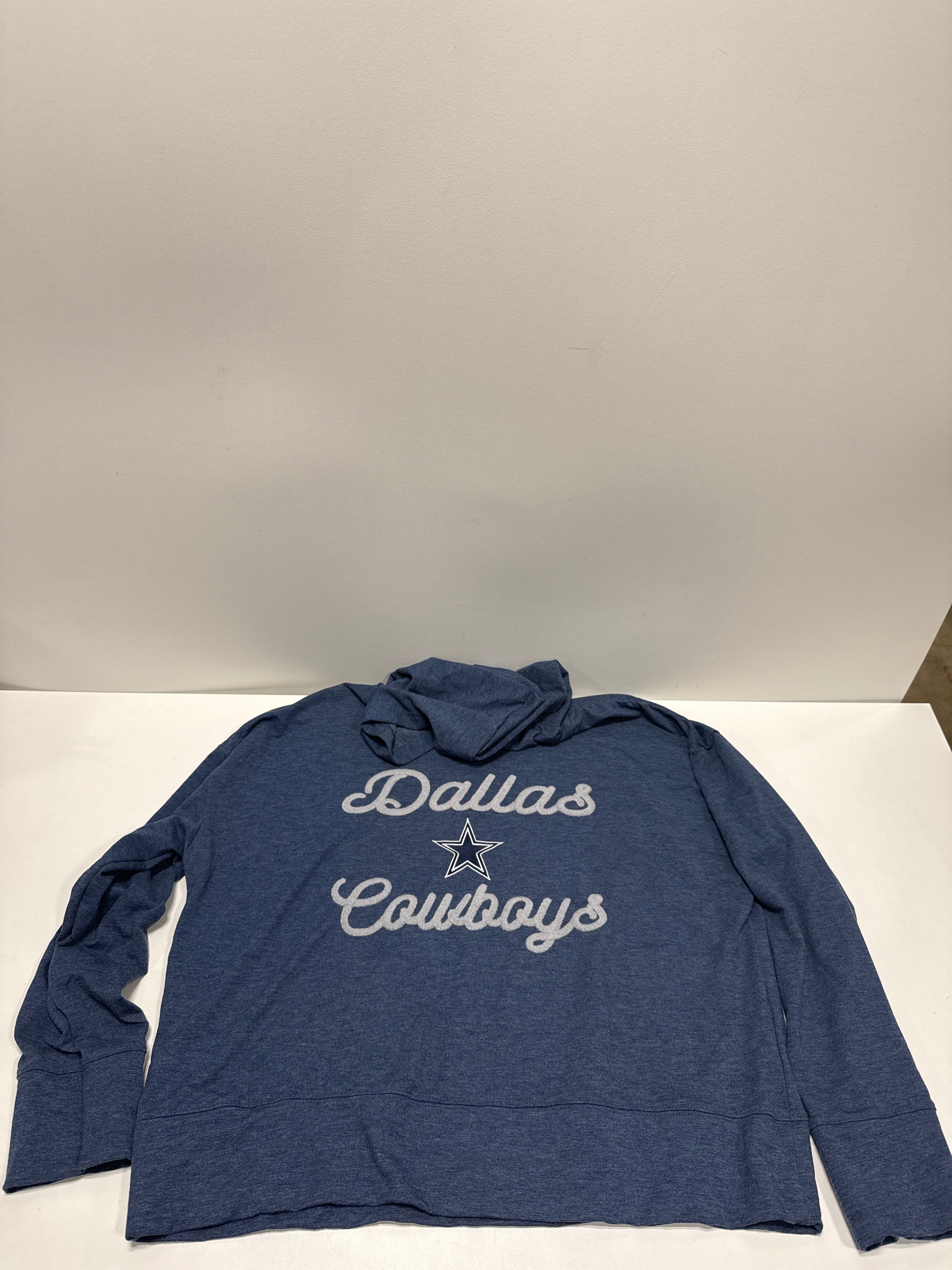 NFL Women's Cherish Hood Dallas Cowboys - XL: Midweight Fleece Pullover Sweatshirt