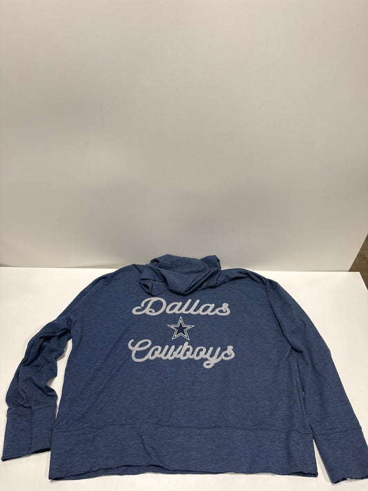 NFL Women's Cherish Hood Dallas Cowboys - XL: Midweight Fleece Pullover Sweatshirt