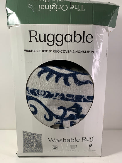 Ruggable Washable 8' x 10' Rug Cover & Nonslip Pad