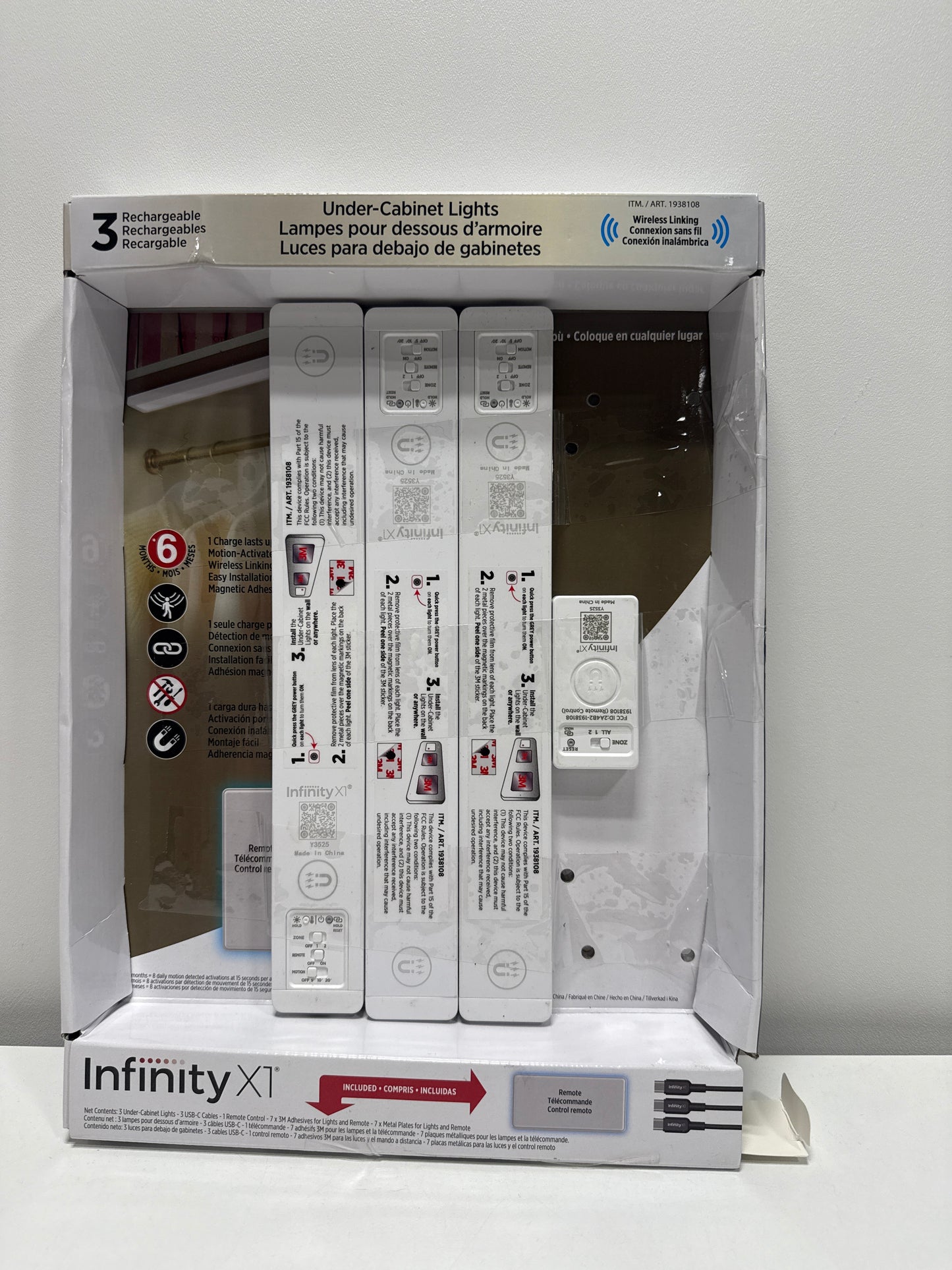 See Desc Infinity X1 3-Pack Under Cabinet Rechargeable Light