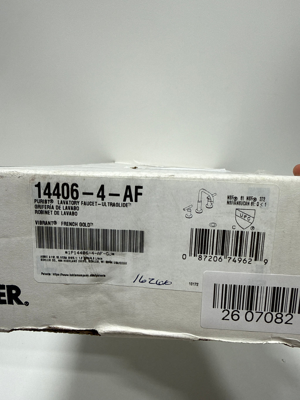 KOHLER Purist Widespread Bathroom Sink Faucet with Lever Handles, 1.2 Gpm