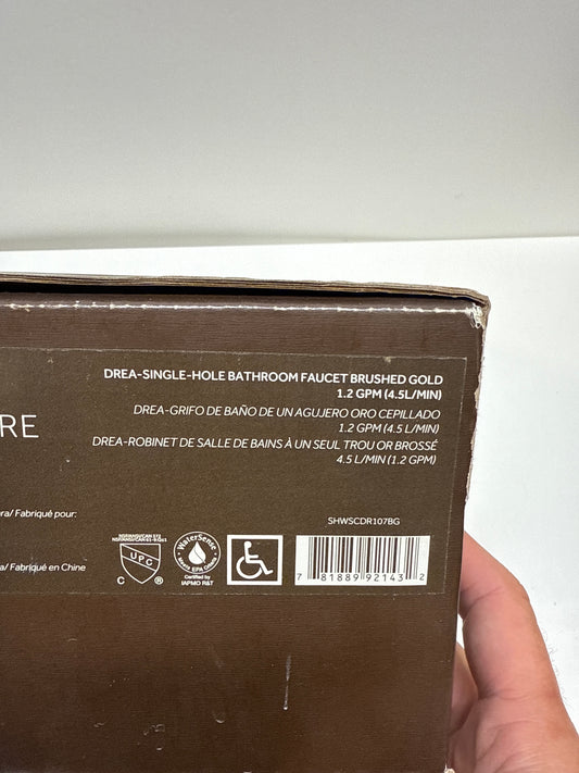 Signature Hardware 953914 Drea 1.2 GPM Single Hole Bathroom Faucet with Pop-up Drain