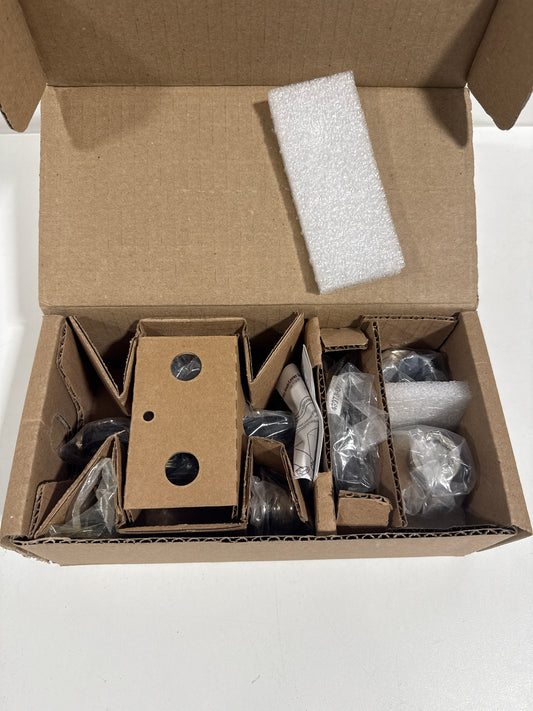 Baldwin Reserve Enroutsr141 Entry Round Knob and Traditional Square Rose Bright Nickel Finish