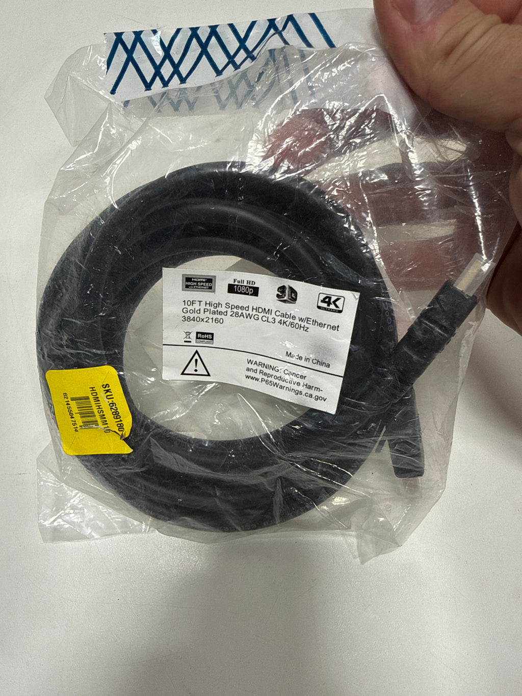 AddOn 3.05m (10.00ft) HDMI 1.4 Male to Male Black Cable