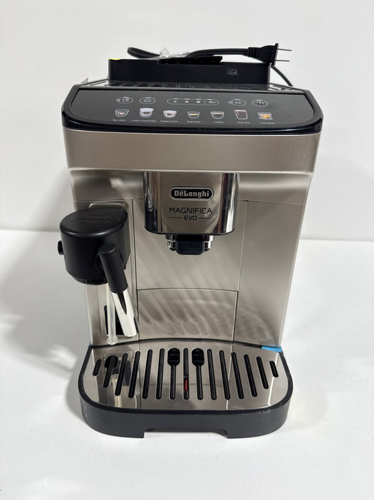 Scratch & Dent De'Longhi - Magnifica Evo Espresso Machine with Automatic Milk Frother for Hot and Iced Lattes, Coffee and More - Silver