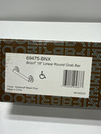 Brizo 69475 18" Round Grab Bar Brilliance Black Onyx