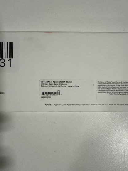 Apple - Watch Sport Band Graphite Stainless Steel Pin - Midnight - Black