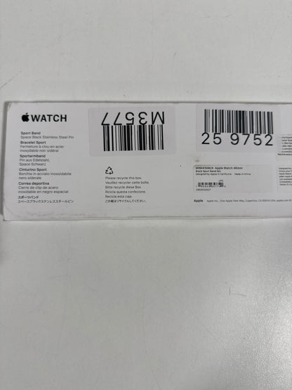 Apple 46mm Black Sport Band - M/L