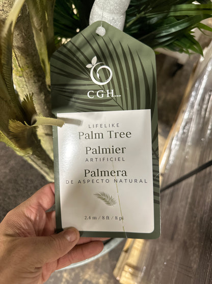 Faux 8' Areca Palm Tree