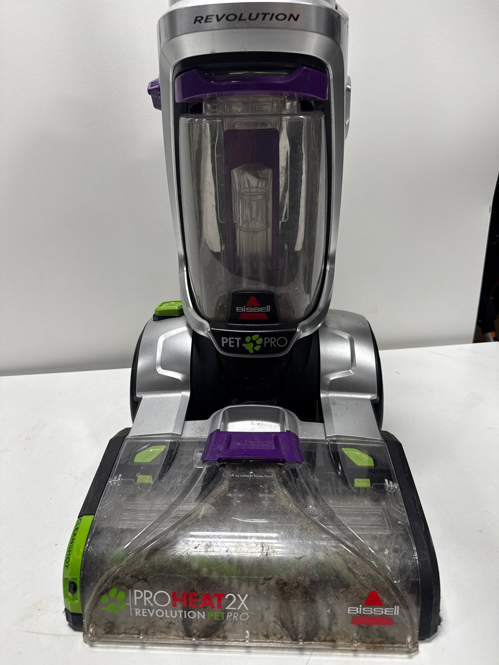 Used ProHeat 2X Revolution Pet Pro Plus Carpet Cleaner | Sparkle Silver/ Grapevine Purple Accents |