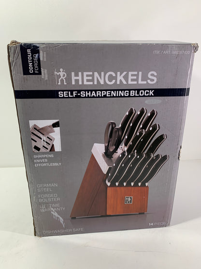 HENCKELS Forged Contour 14-pc Self-Sharpening Knife Block Set