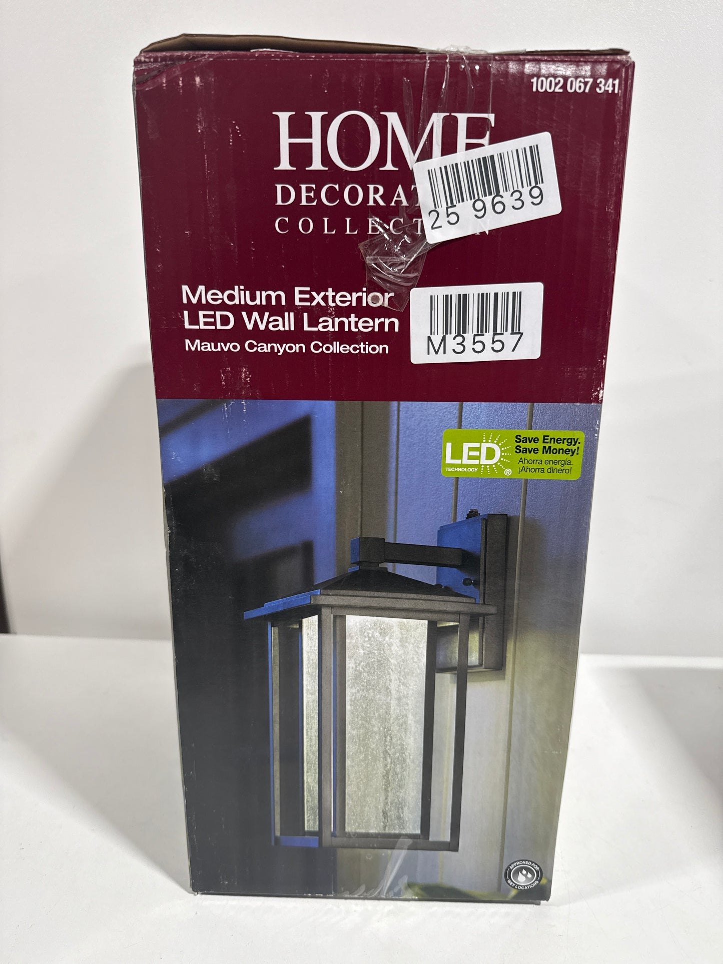 Mauvo Canyon 15.5 in. Black Dusk to Dawn LED Outdoor Wall Light Fixture Porch Sconce with Seeded Glass