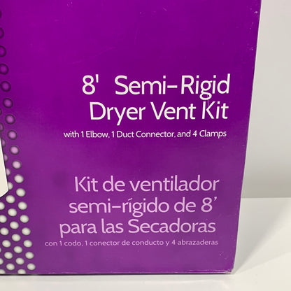 Smart Choice 8 Ft. Semi-Rigid Dryer Vent Kit with Close Elbows