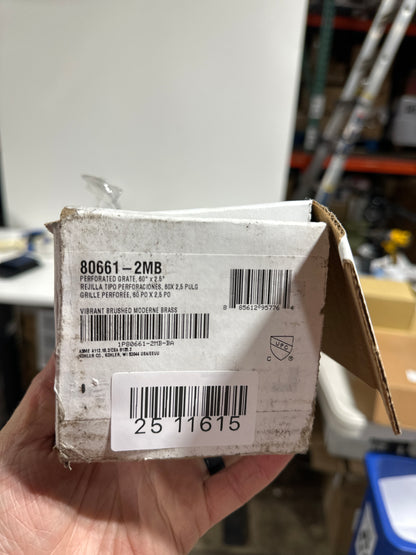 KOHLER K-80661 2-1/2’’ X 60’’ Linear Drain Grate with Perforated Pattern - *Plumbing