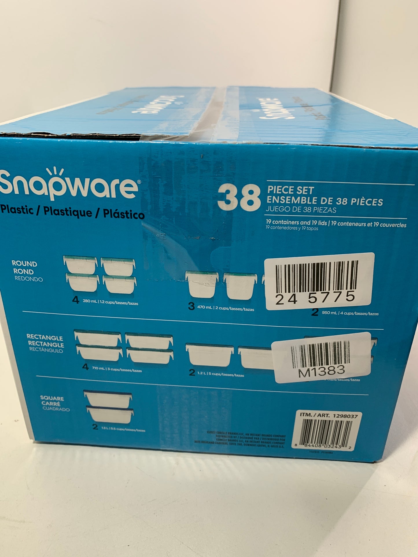 Snapware 38-piece Plastic Food Storage Set