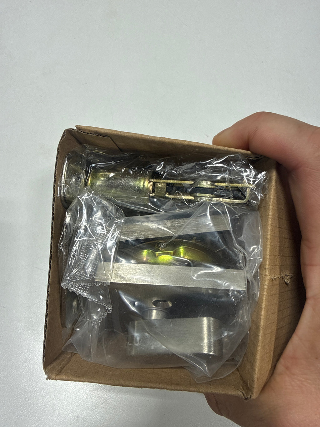 Miseno MLK1228X Lorton Single Cylinder Keyed Entry Deadbolt Satin Nickel Door Hardware Deadbolts Keyed Entry Deadbolts