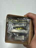 Miseno MLK1228X Lorton Single Cylinder Keyed Entry Deadbolt Satin Nickel Door Hardware Deadbolts Keyed Entry Deadbolts