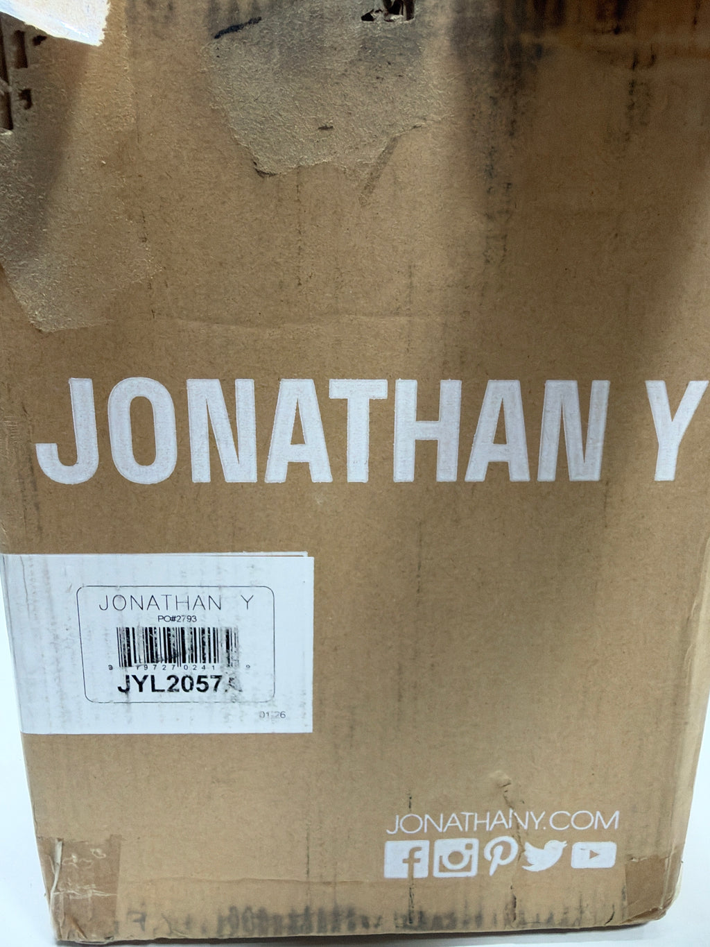 Jonathan Y - Brooklyn 17.5" Crystal LED Table Lamp - Clear